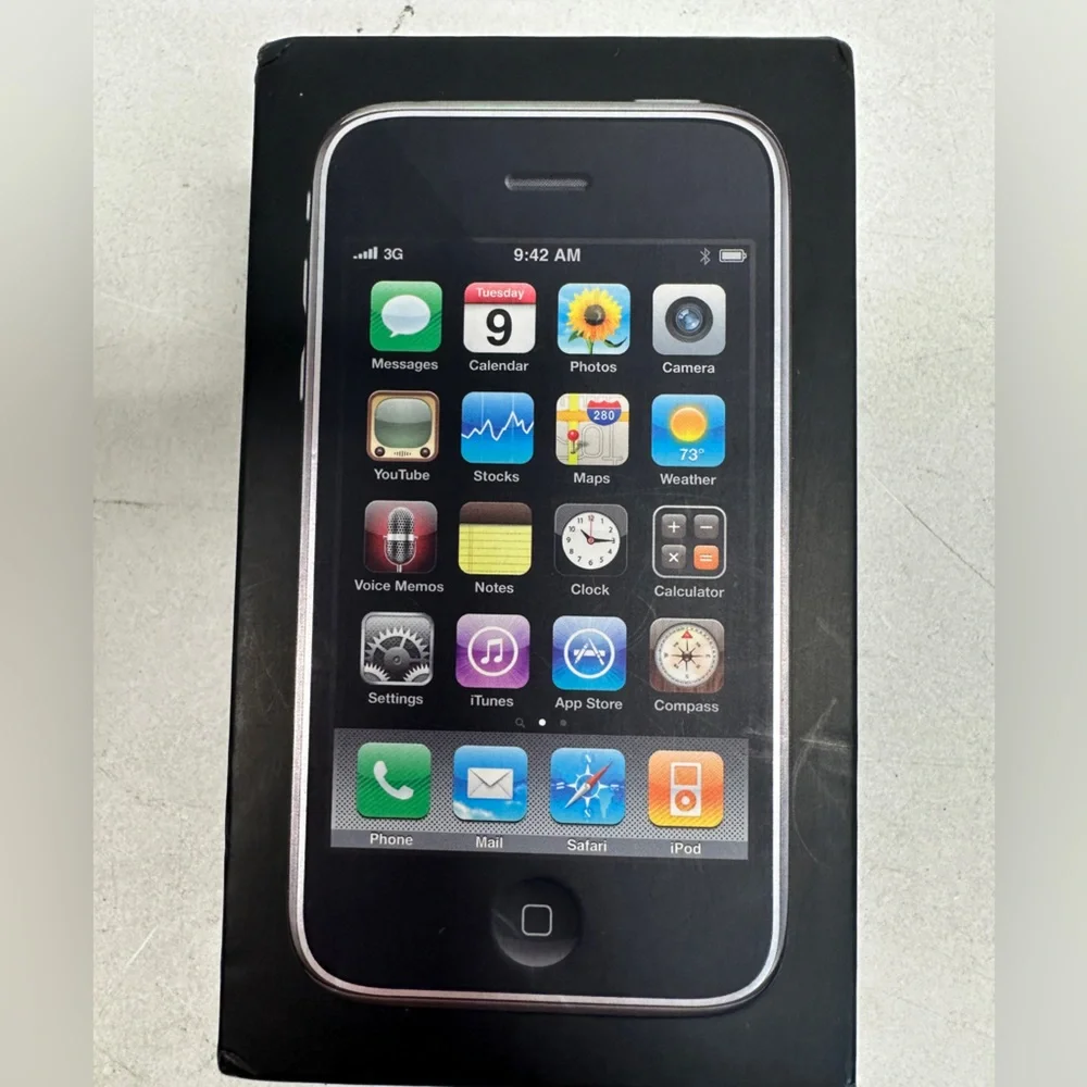 BOX ONLY for Apple iPhone 3GS in Black 16Gb w/papers inside